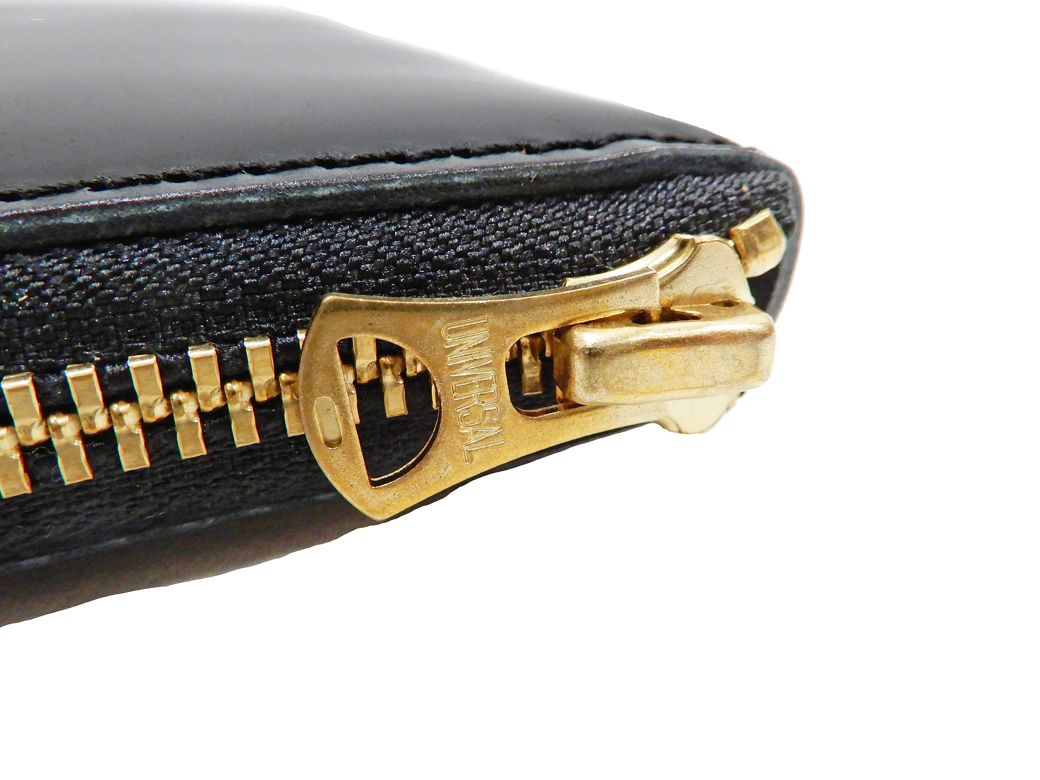 Men's Casual Leather Long Wallet Barns Outfitters Cordovan Zip Around Wallet LE-4318 Black