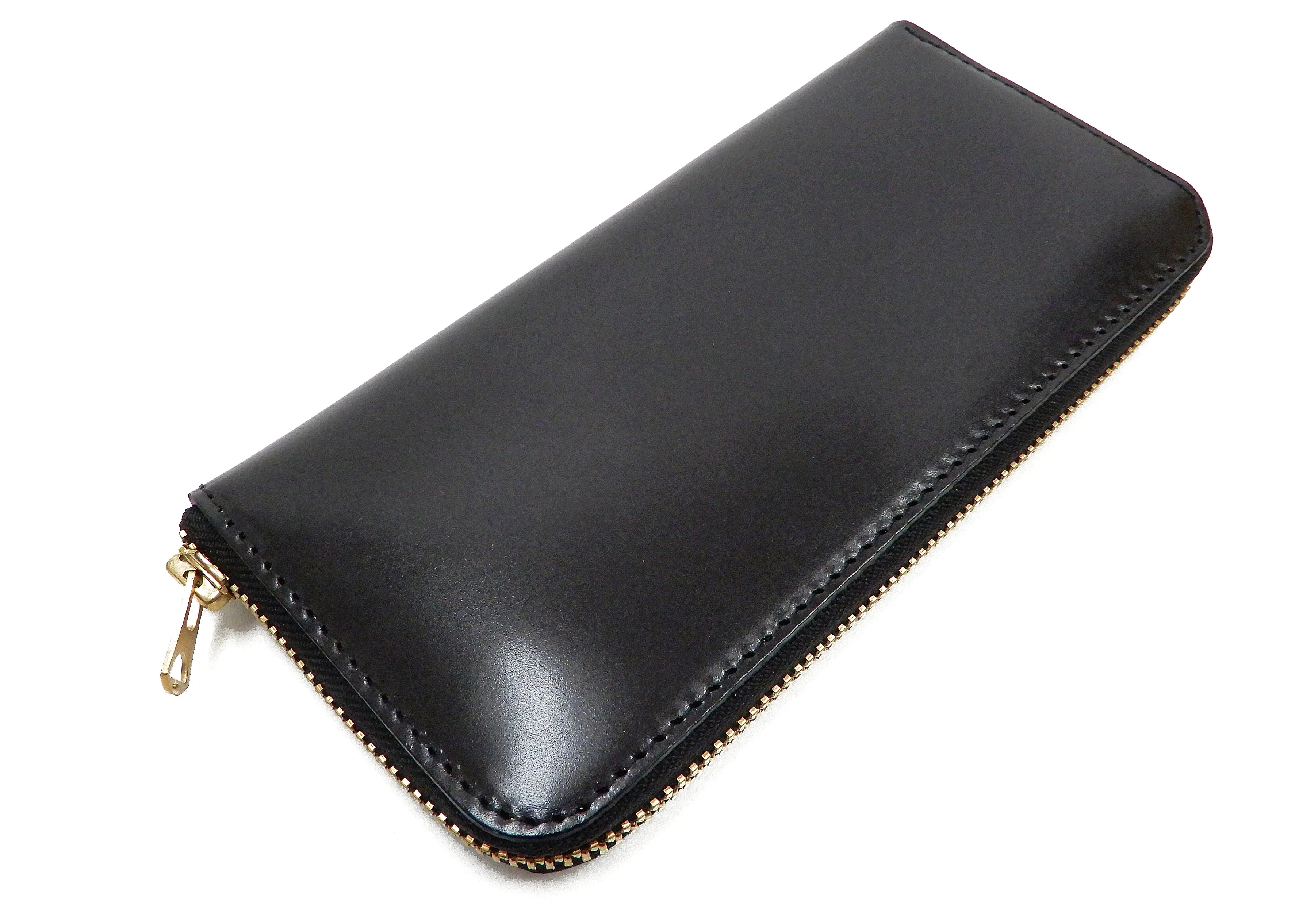Men's Casual Leather Long Wallet Barns Outfitters Cordovan Zip Around Wallet LE-4318 Black