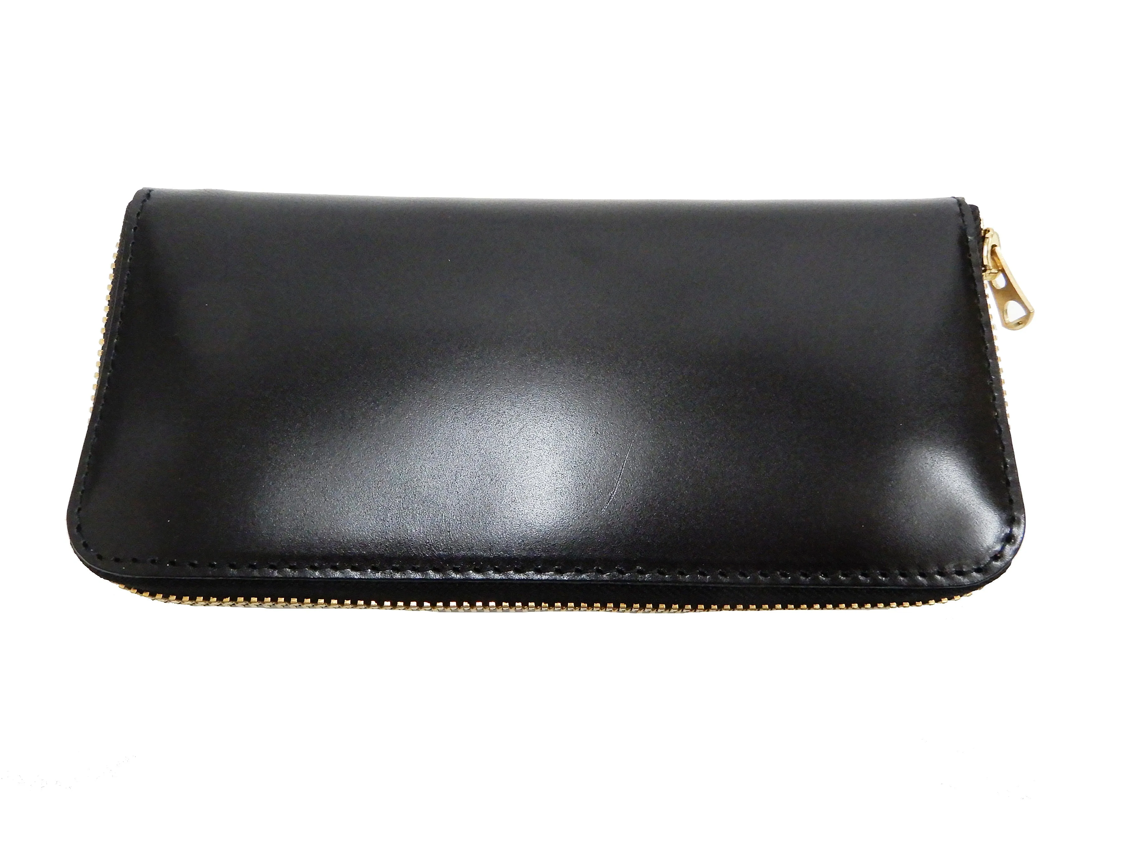 Men's Casual Leather Long Wallet Barns Outfitters Cordovan Zip Around Wallet LE-4318 Black