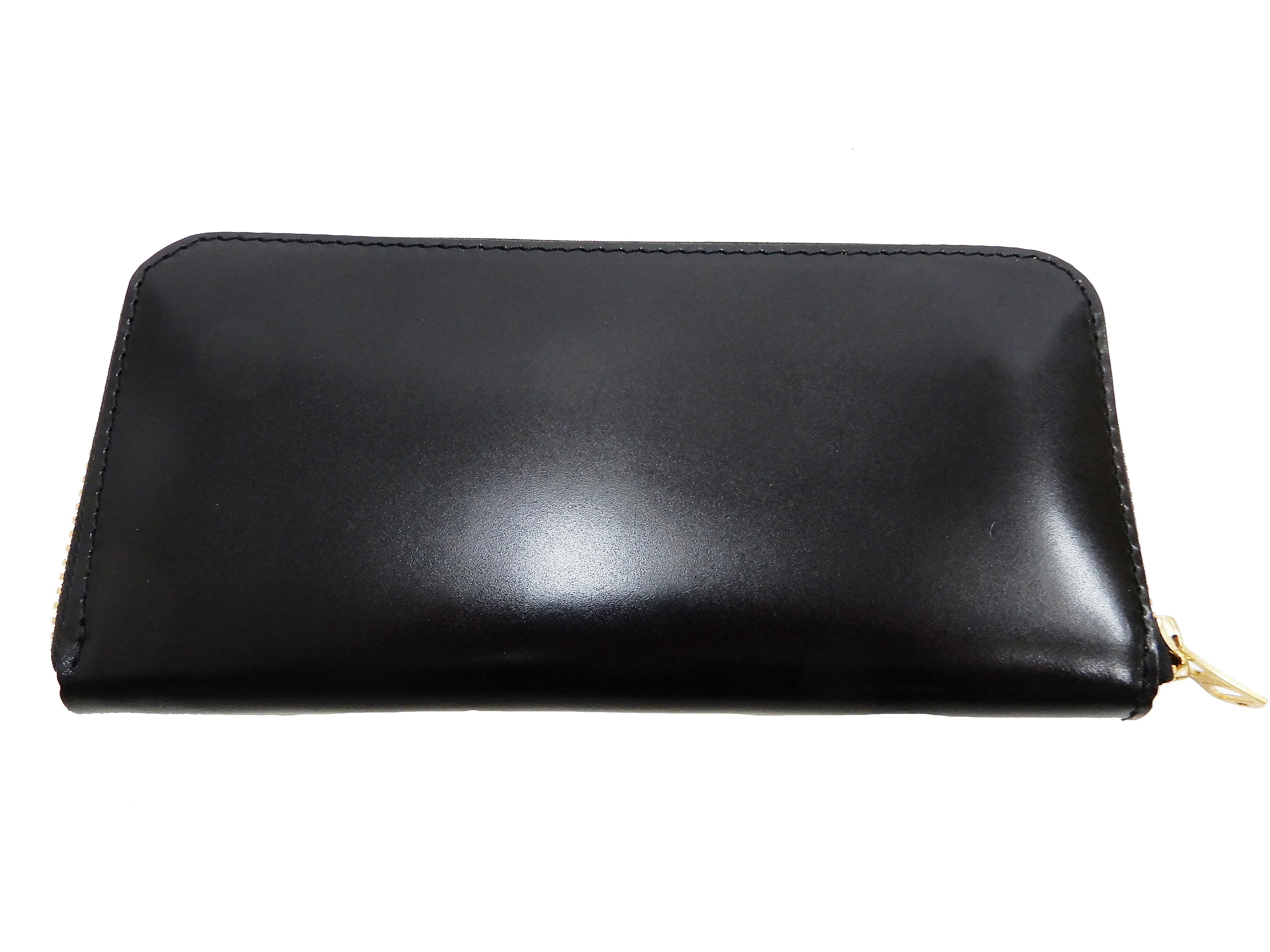 Men's Casual Leather Long Wallet Barns Outfitters Cordovan Zip Around Wallet LE-4318 Black