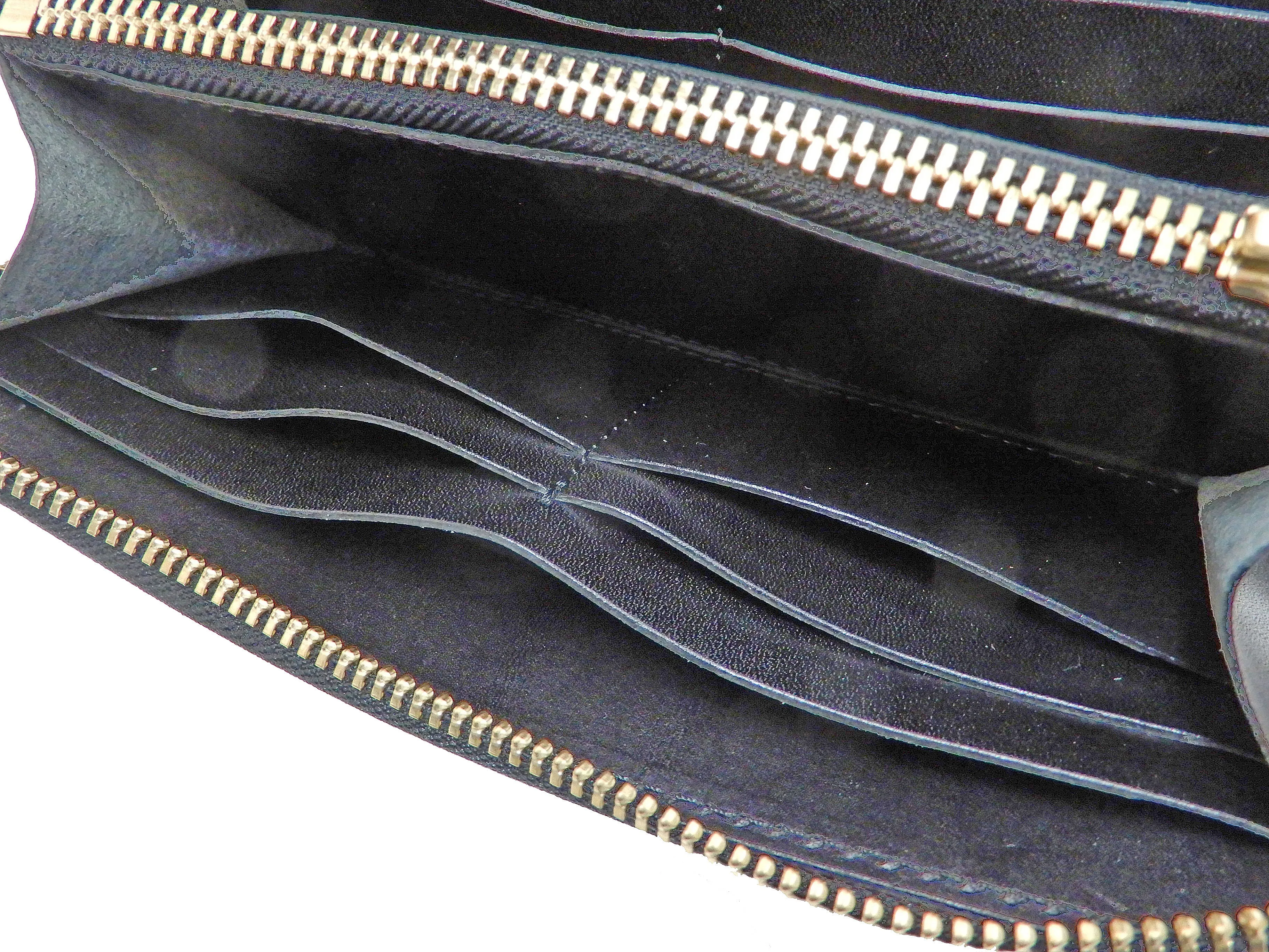 Men's Casual Leather Long Wallet Barns Outfitters Cordovan Zip Around Wallet LE-4318 Black