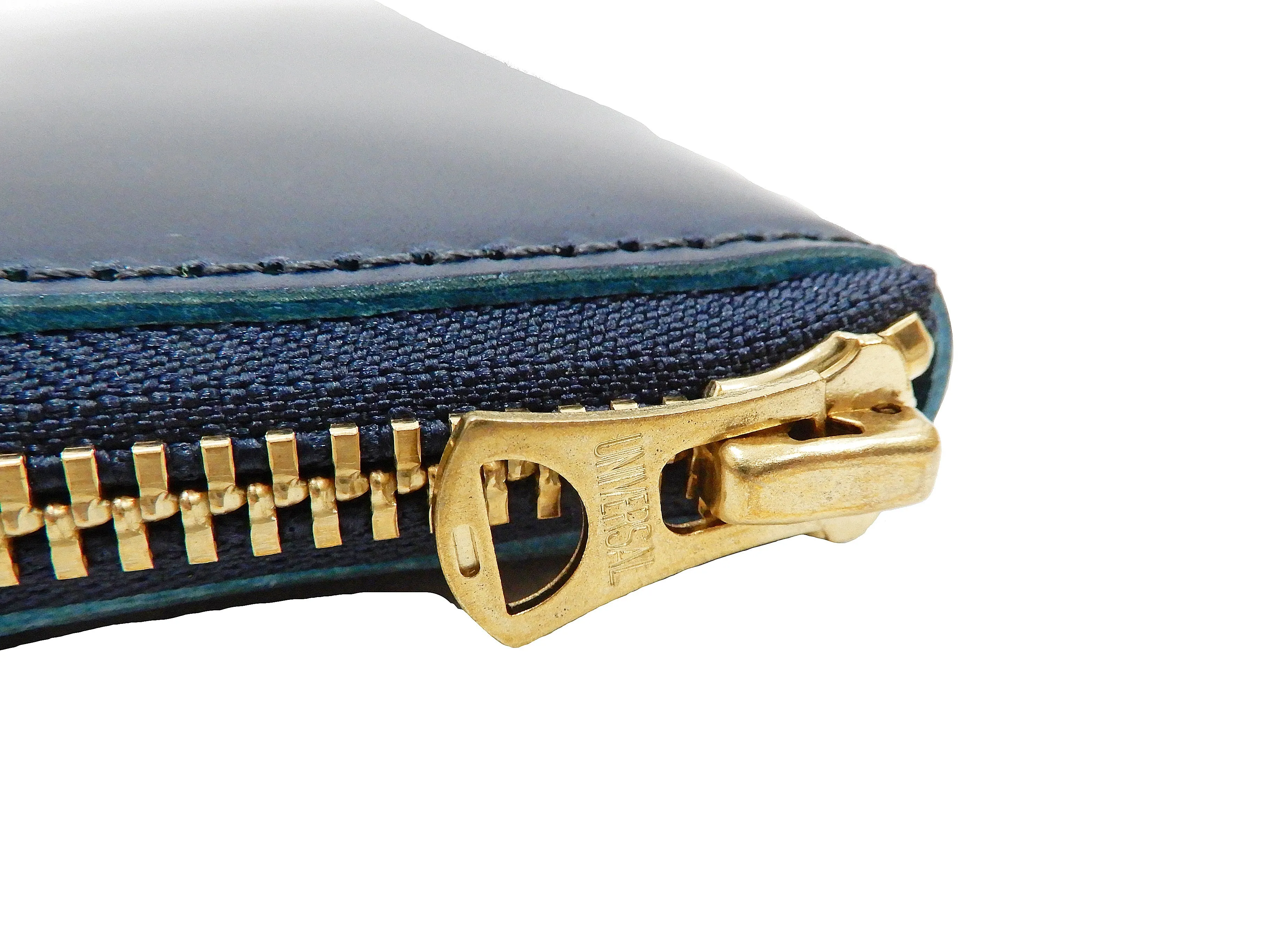 Men's Casual Leather Long Wallet Barns Outfitters Cordovan Zip Around Wallet LE-4318 Dark-Blue