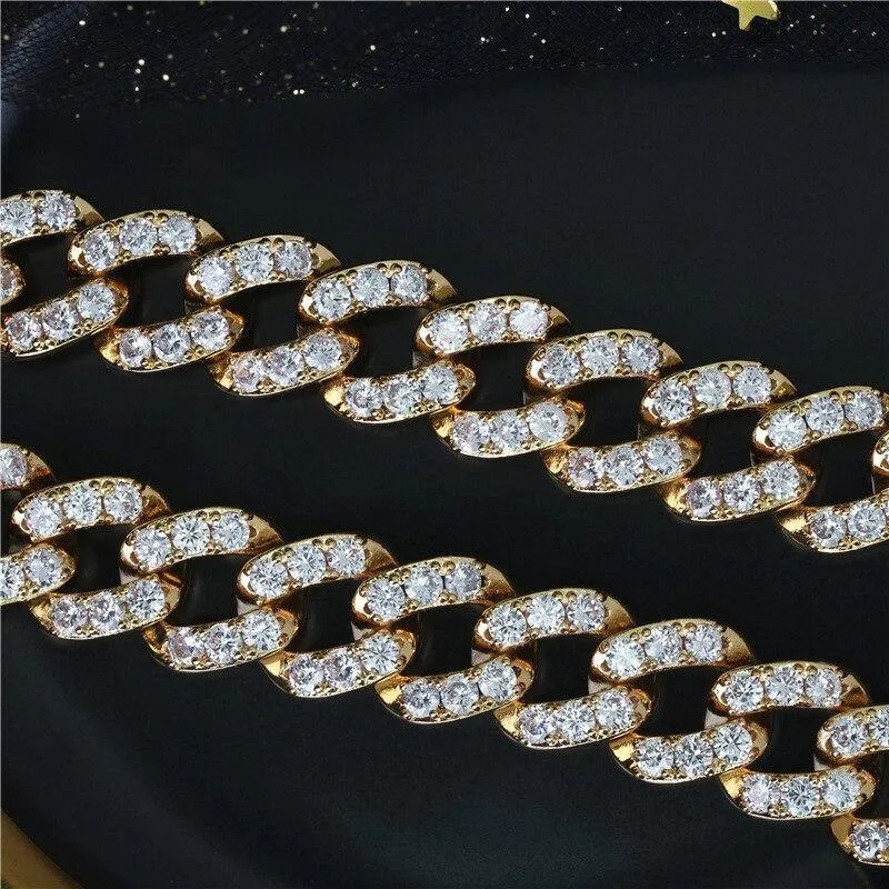 Men's Large Tiger Head Pendant Iced Out Necklace