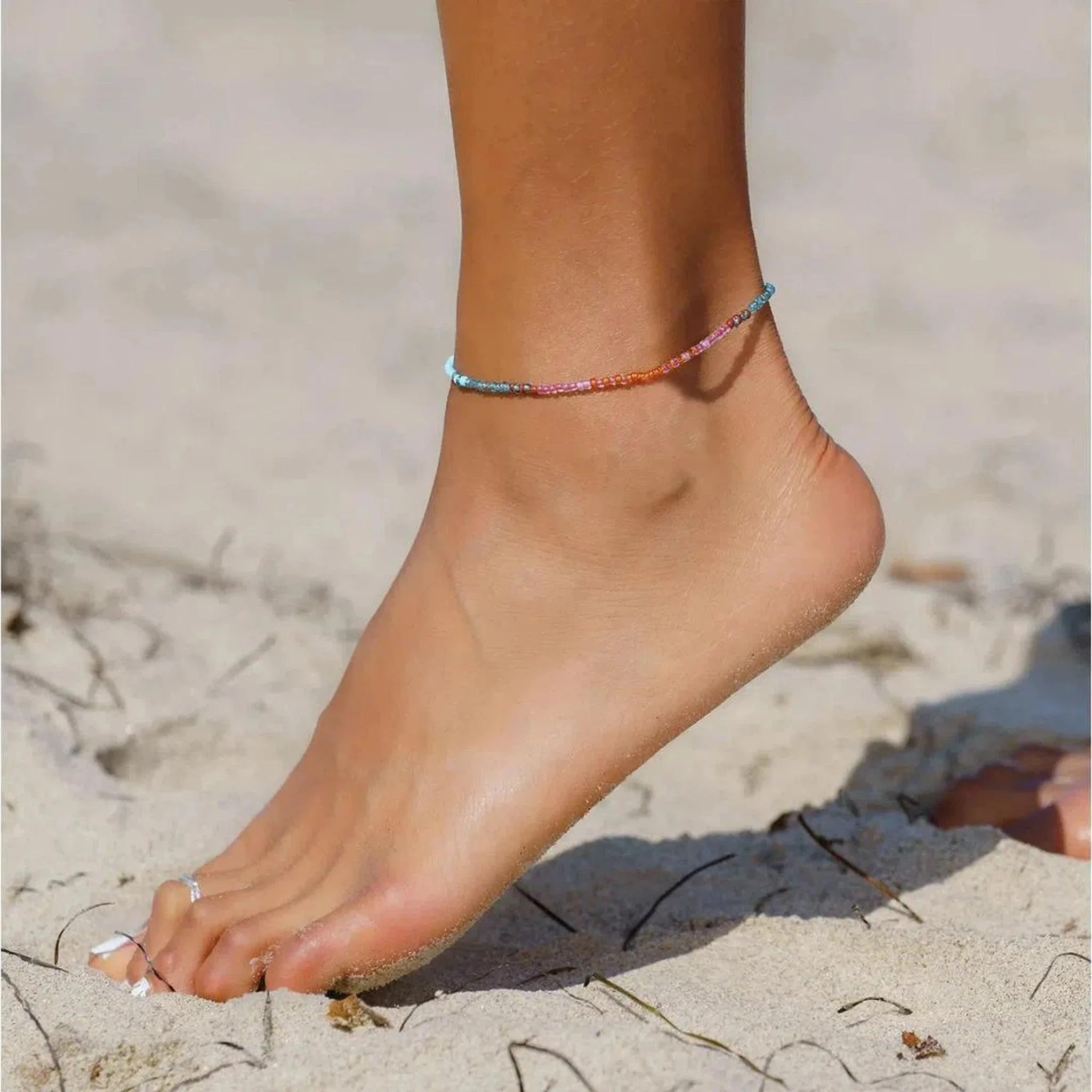 Mermaid's Tale Beaded Anklet