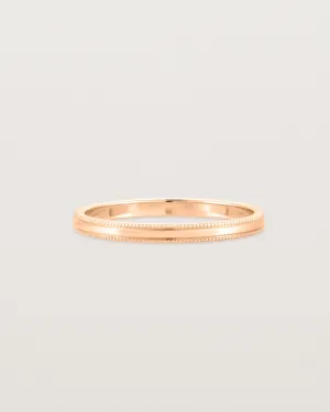 Millgrain Wedding Ring | 2mm