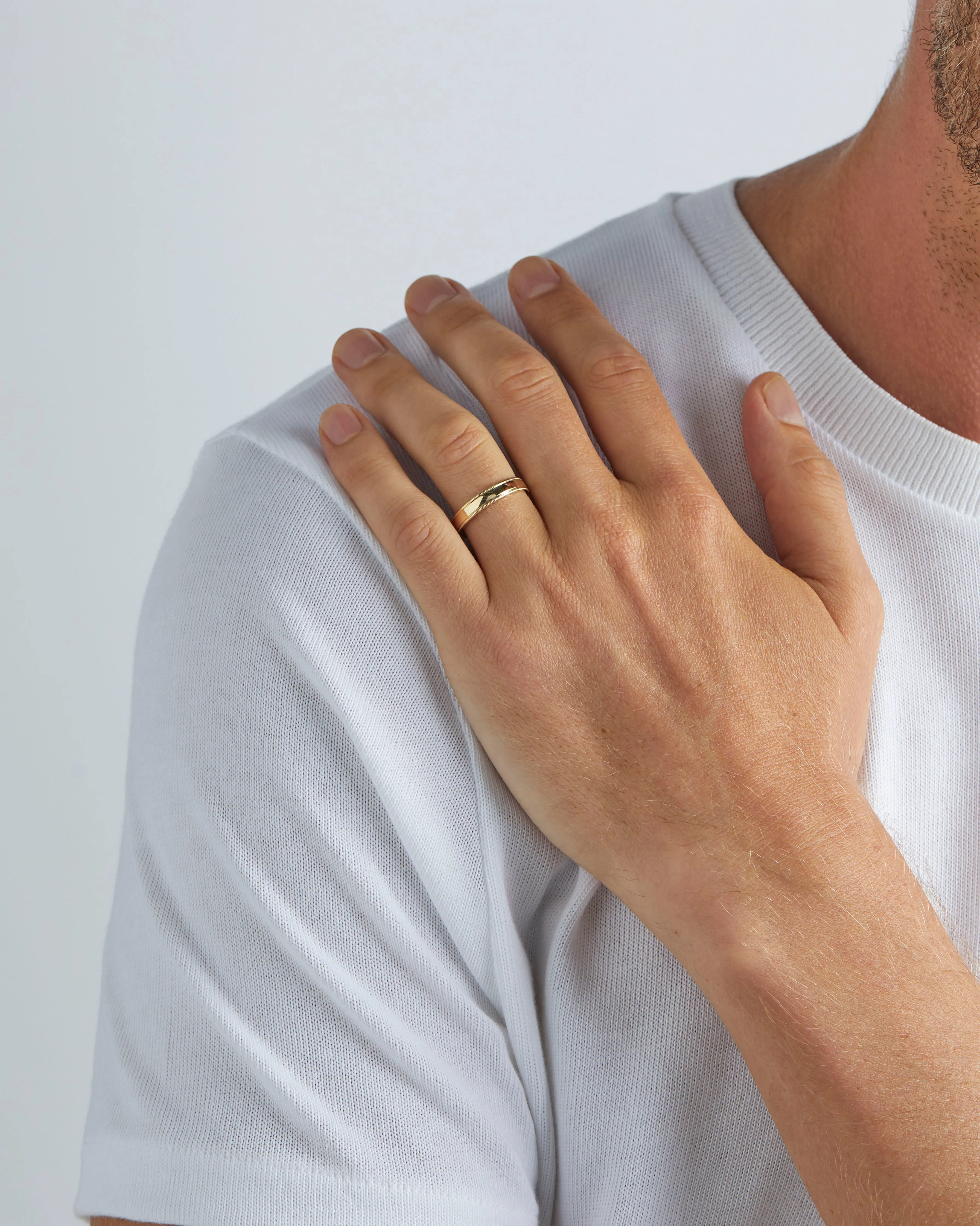 Millgrain Wedding Ring | 4mm