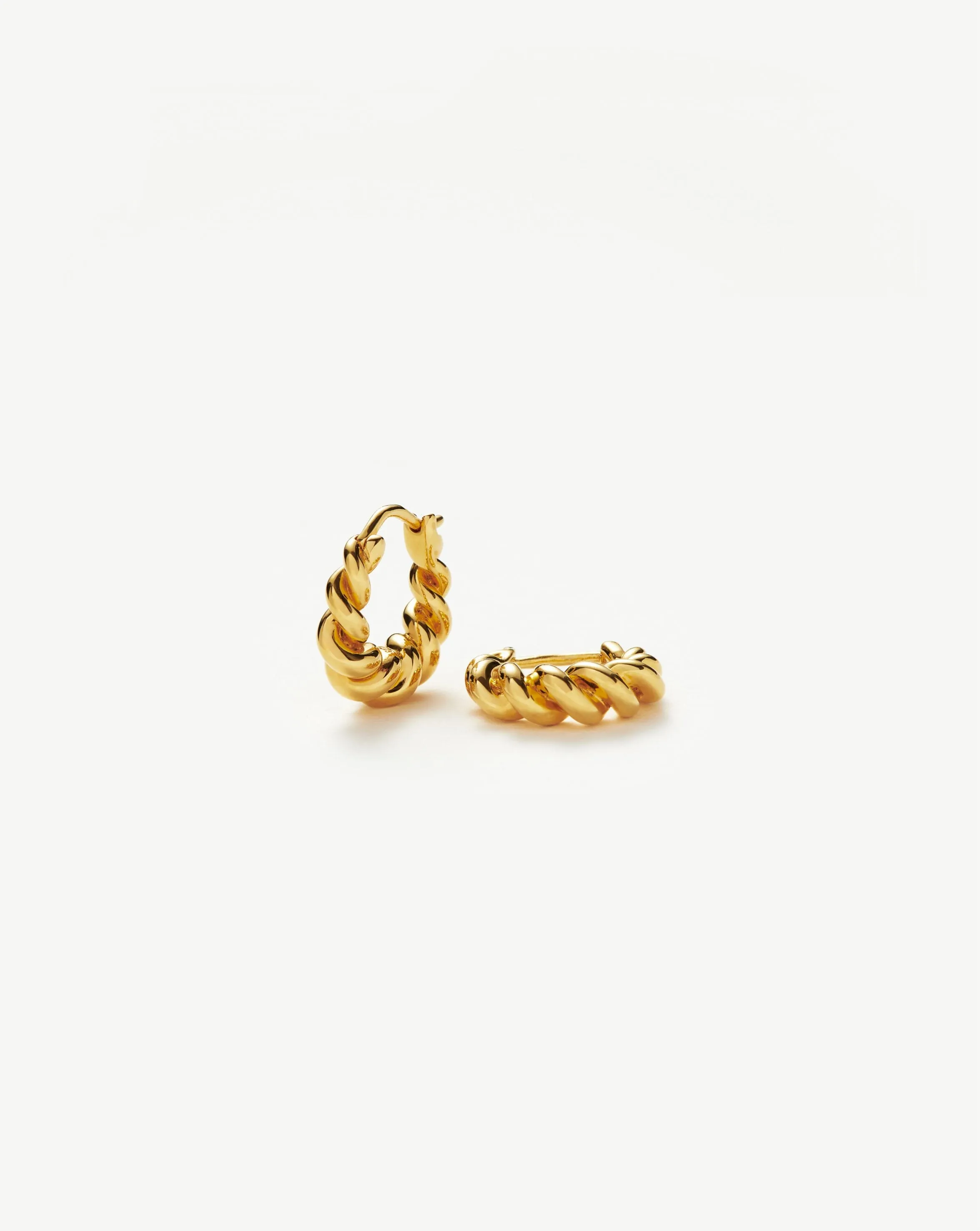 Mini Tidal Hoop Earrings | 18ct Gold Plated Vermeil