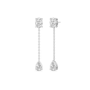 Oval and Teardrop Matching Earrings