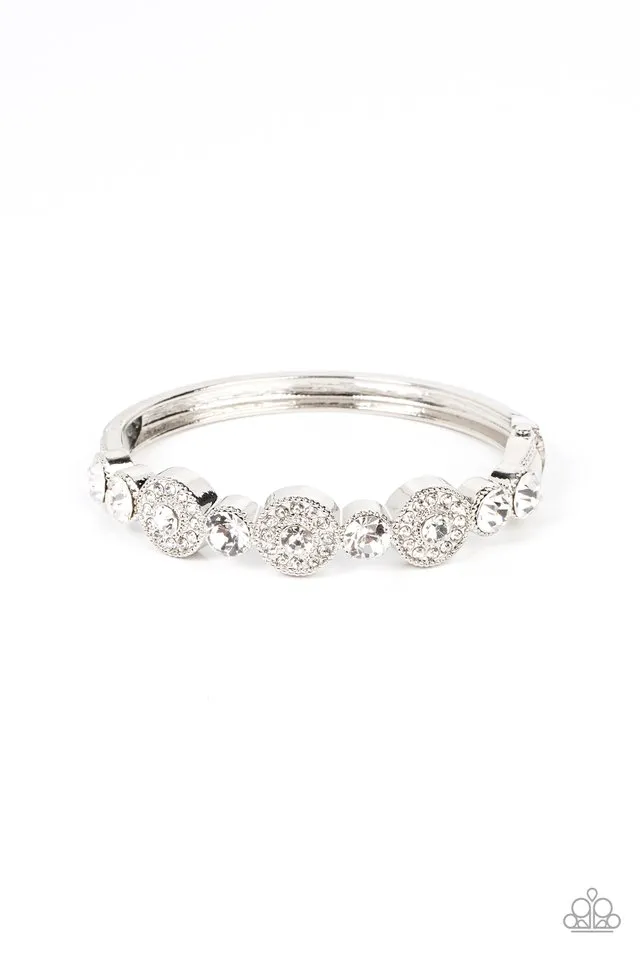 Paparazzi Bracelet ~ Crowns Only Club - White