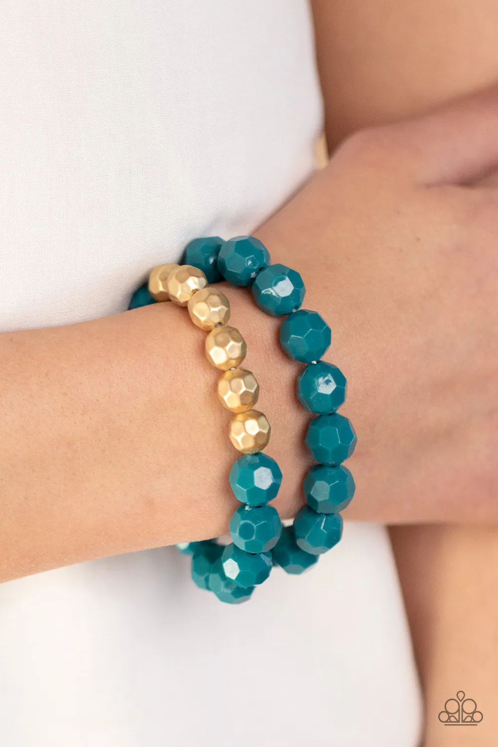 PAPARAZZI Grecian Glamour - Blue BRACELET