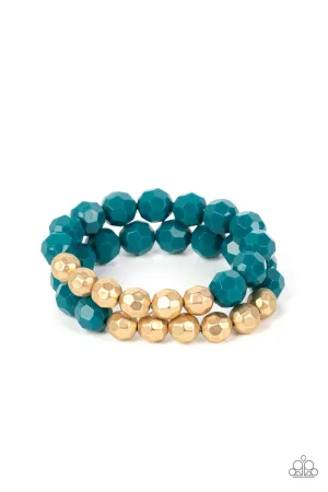 PAPARAZZI Grecian Glamour - Blue BRACELET