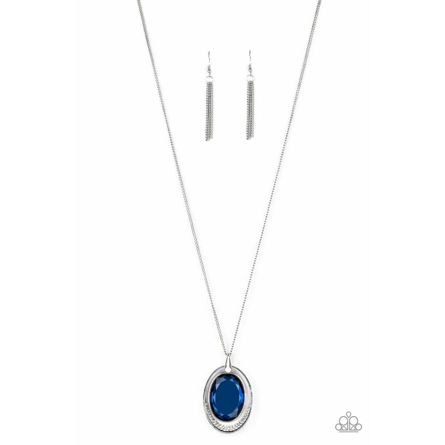 Paparazzi Metro Must-Have Blue Necklace & Earrings Set