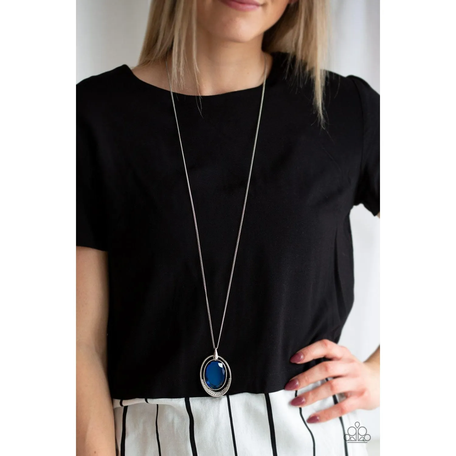 Paparazzi Metro Must-Have Blue Necklace & Earrings Set