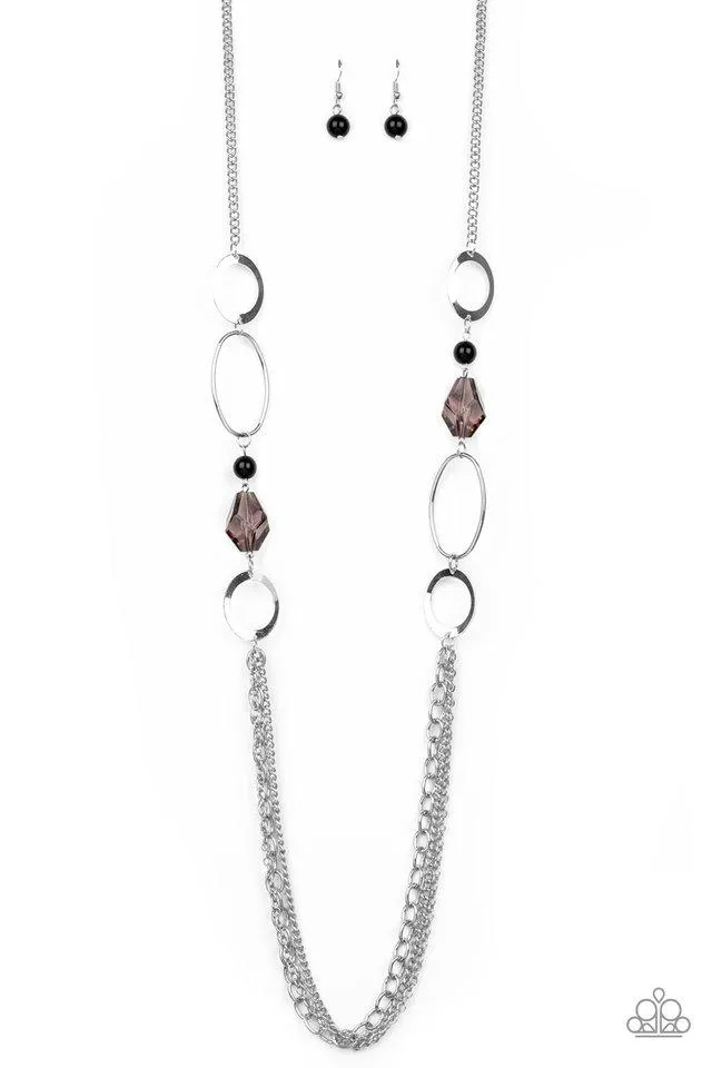 Paparazzi Necklace ~ Jewel Jubilee - Black