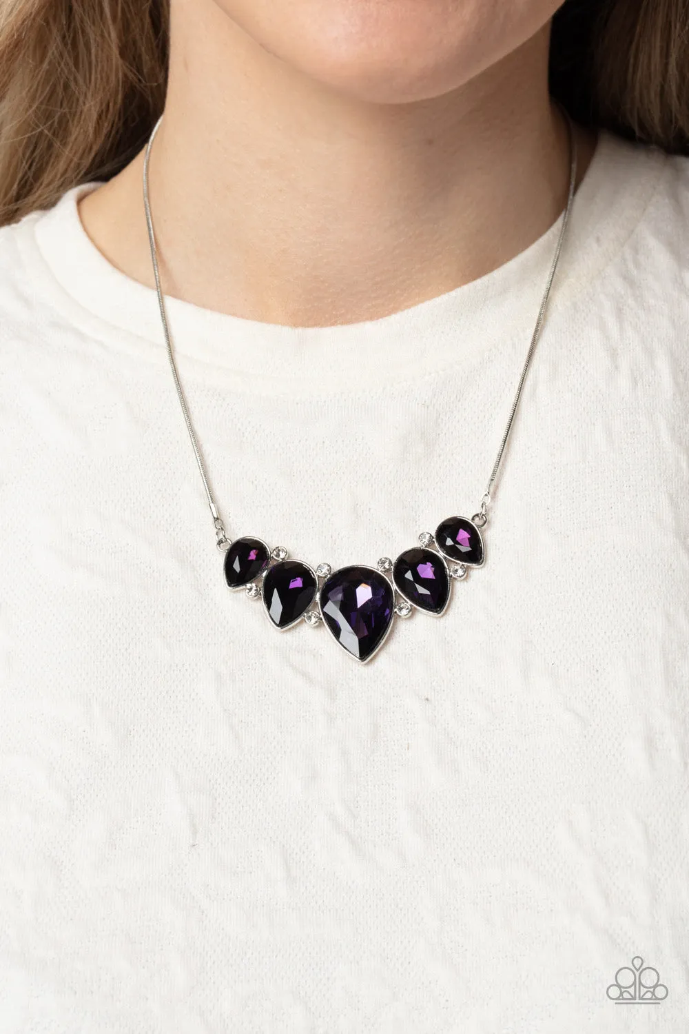 Paparazzi Regally Refined - Purple Necklace  P2RE-PRXX-305XX