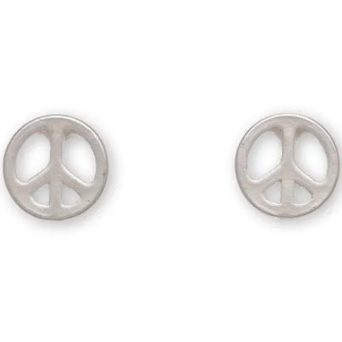 Peace Sign Stud Bud Earrings