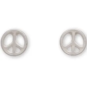 Peace Sign Stud Bud Earrings