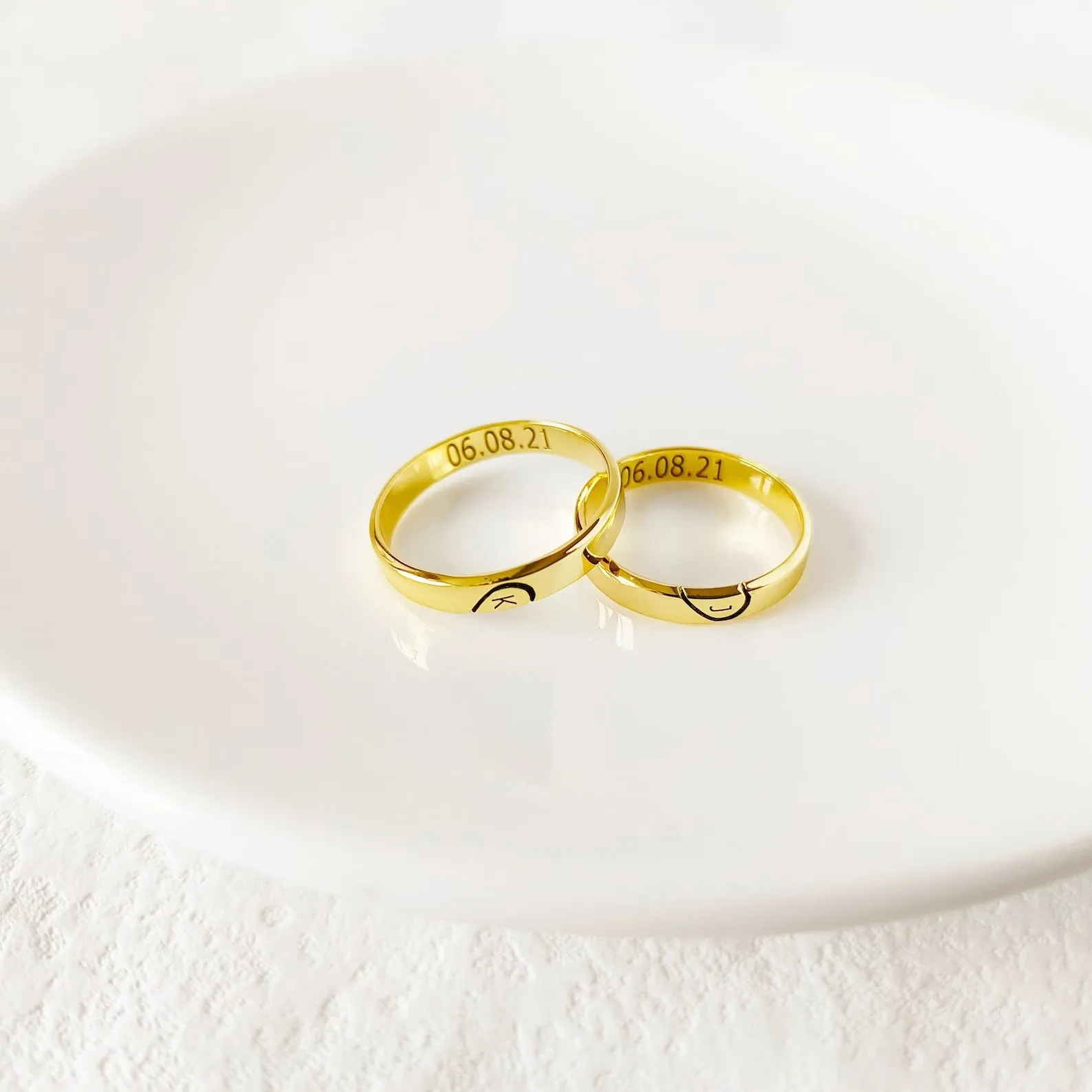 Personalized Couple Name Ring-Friendship Rings