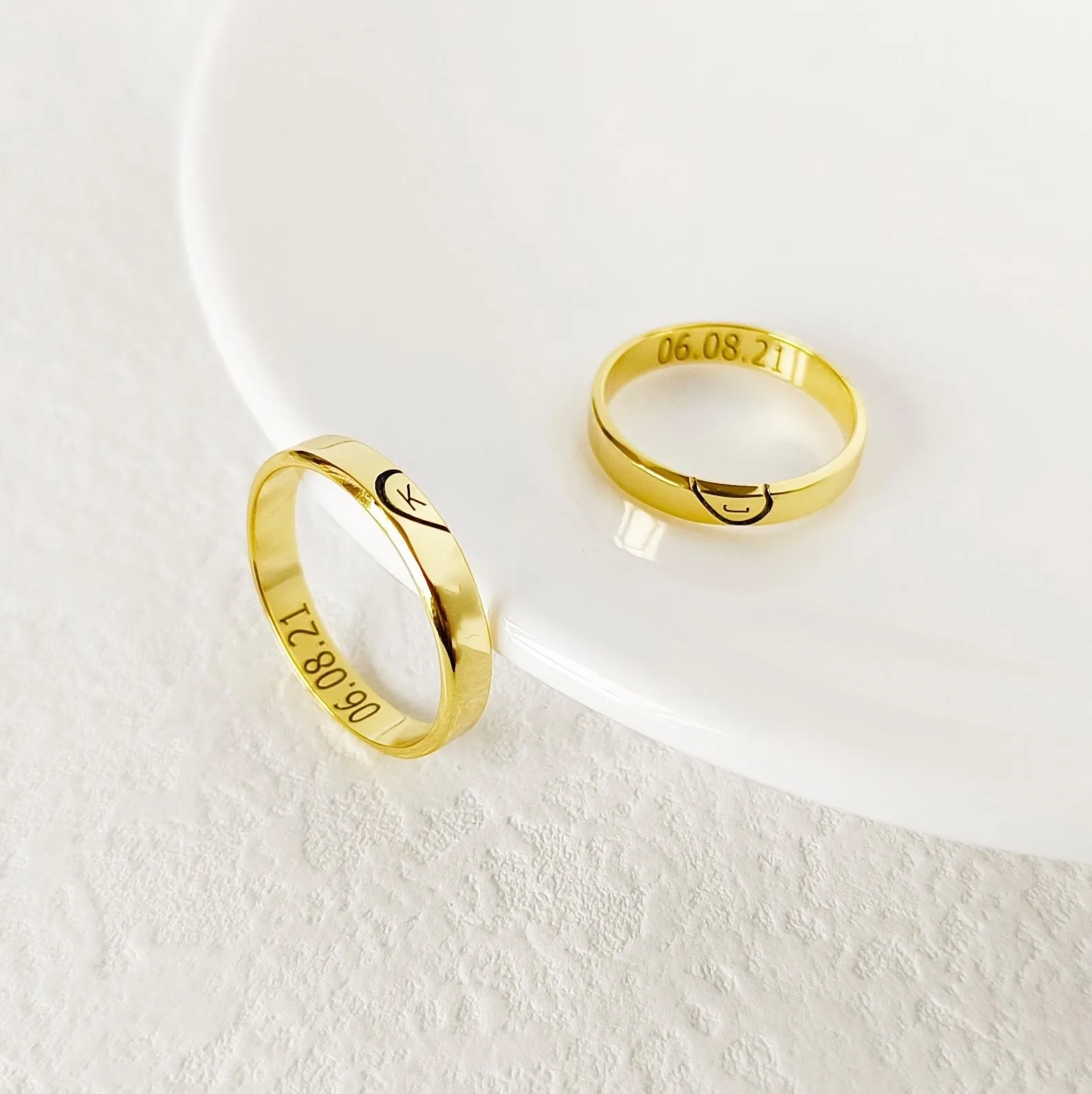 Personalized Couple Name Ring-Friendship Rings