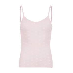 Polkadot Shell Pink VIntage Hearts PATTI CAMISOLE