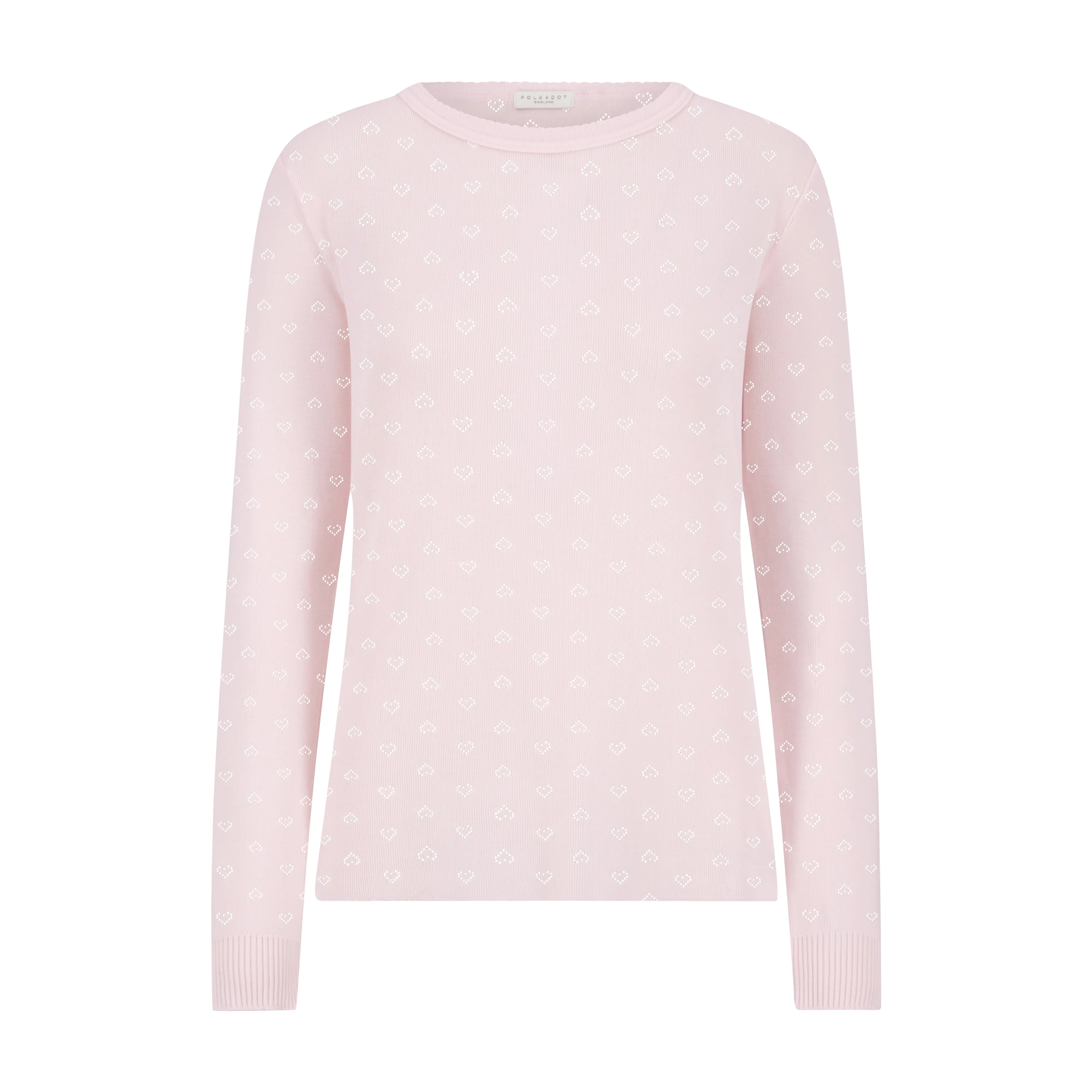 Polkadot Shell Pink VIntage Hearts RACHEL SLOUCHY