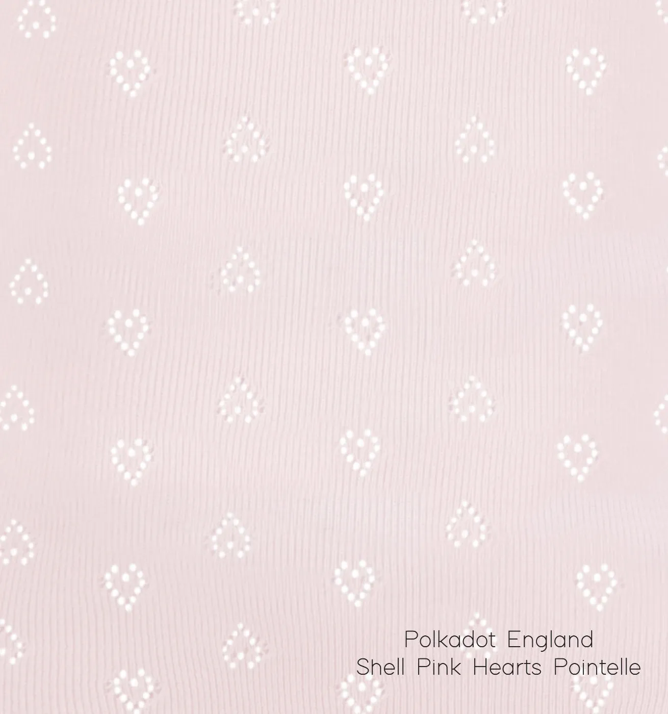 Polkadot Shell Pink VIntage Hearts RACHEL SLOUCHY