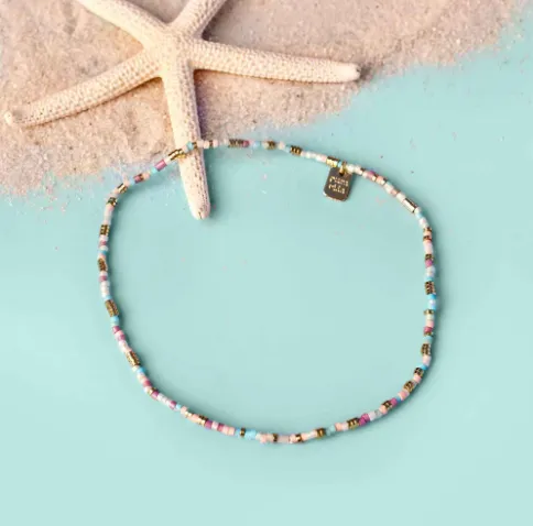 Pura Vida South Beach Seed Bead Stretch Anklet
