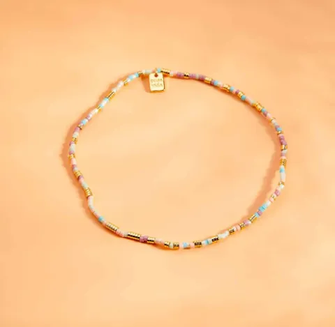 Pura Vida South Beach Seed Bead Stretch Anklet