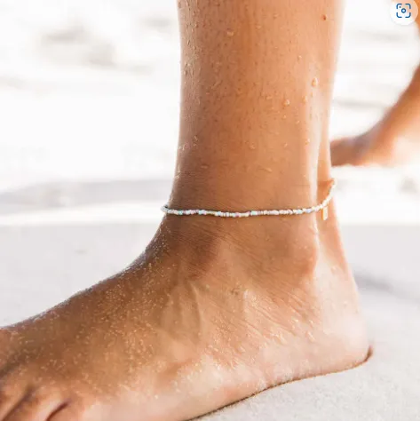 Pura Vida South Beach Seed Bead Stretch Anklet