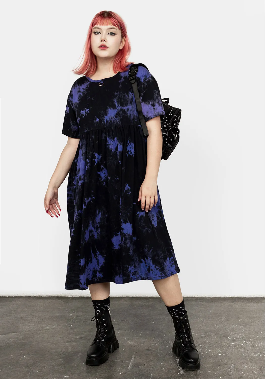 Purple Haze Midi Skater Dress