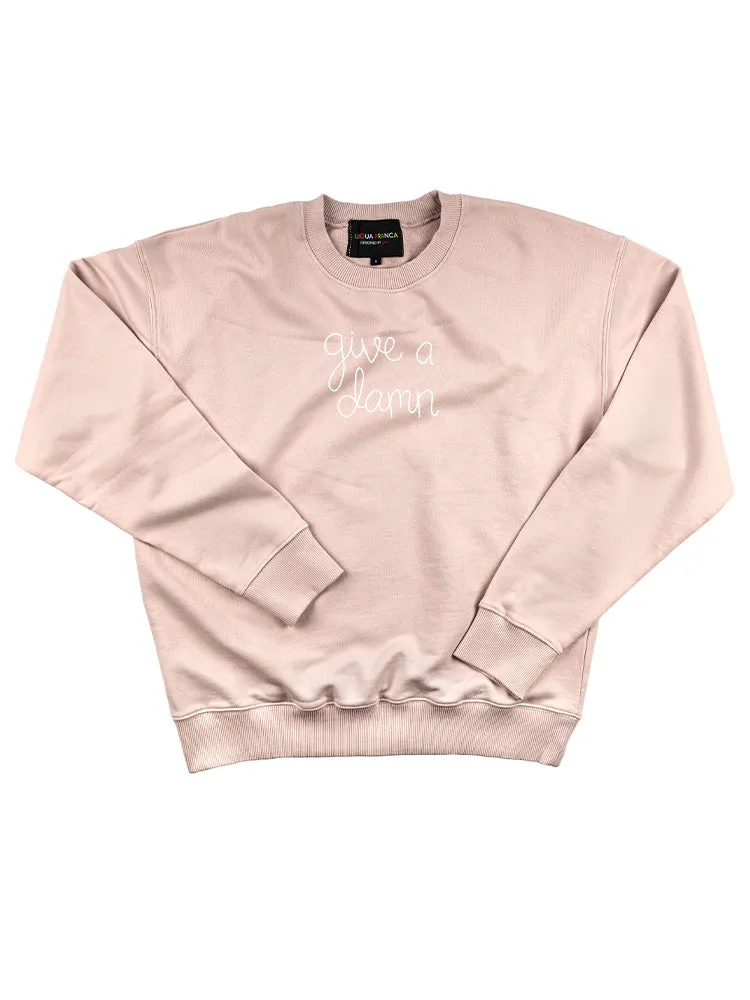 "give a damn" Women's Sweatshirt