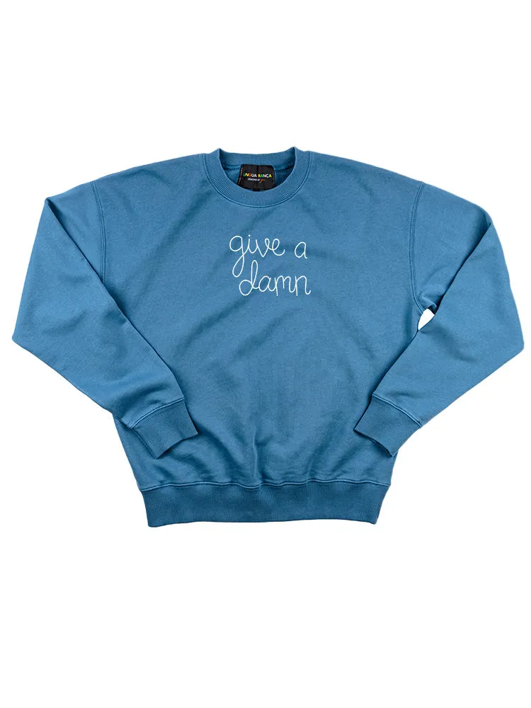 "give a damn" Women's Sweatshirt