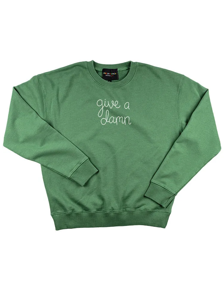 "give a damn" Women's Sweatshirt