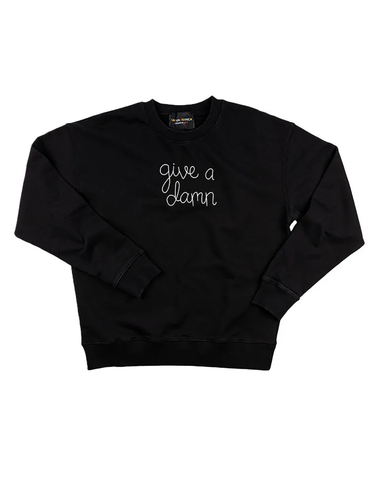 "give a damn" Women's Sweatshirt