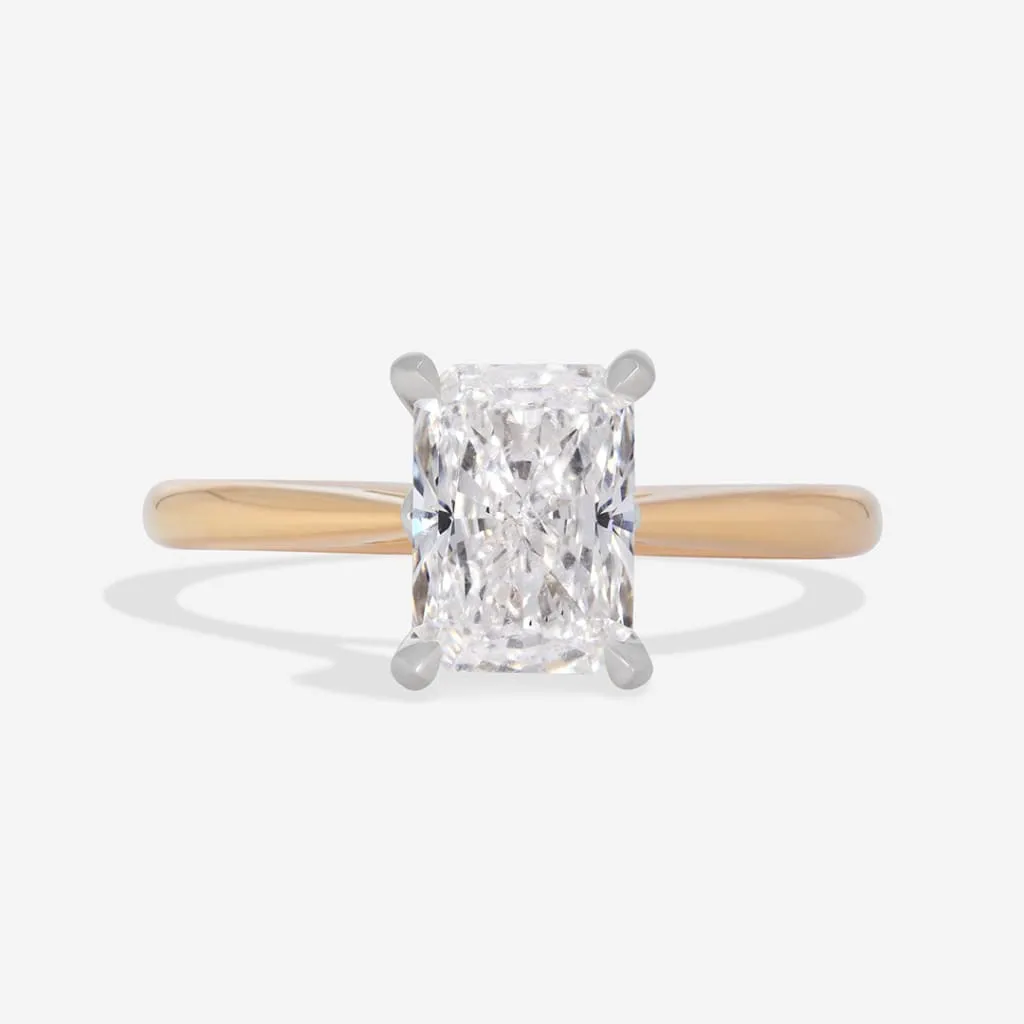 RADIANCE | Radiant Solitaire Lab Diamond Set in 18ct Gold 1.50ct