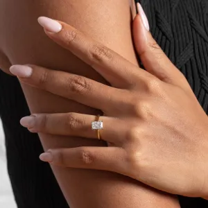 RADIANCE | Radiant Solitaire Lab Diamond Set in 18ct Gold 1.50ct