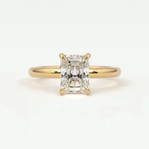 Radiant Cut Diamond Solitaire Band Radiant Cut Diamond Solitaire Band
