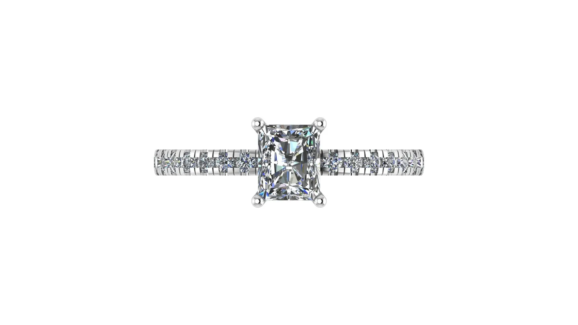 Radiant Cut Solitaire Engagement Ring