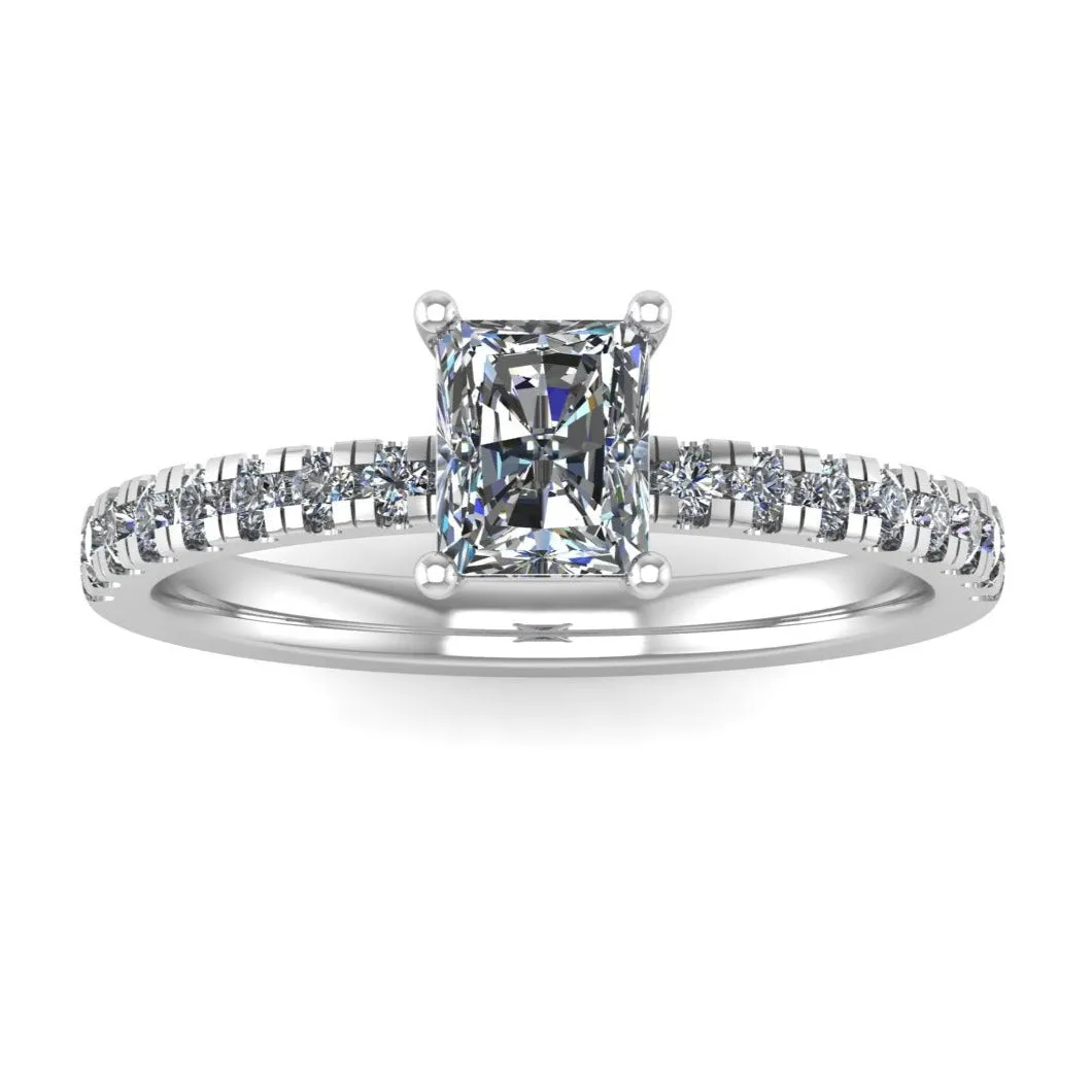 Radiant Cut Solitaire Engagement Ring
