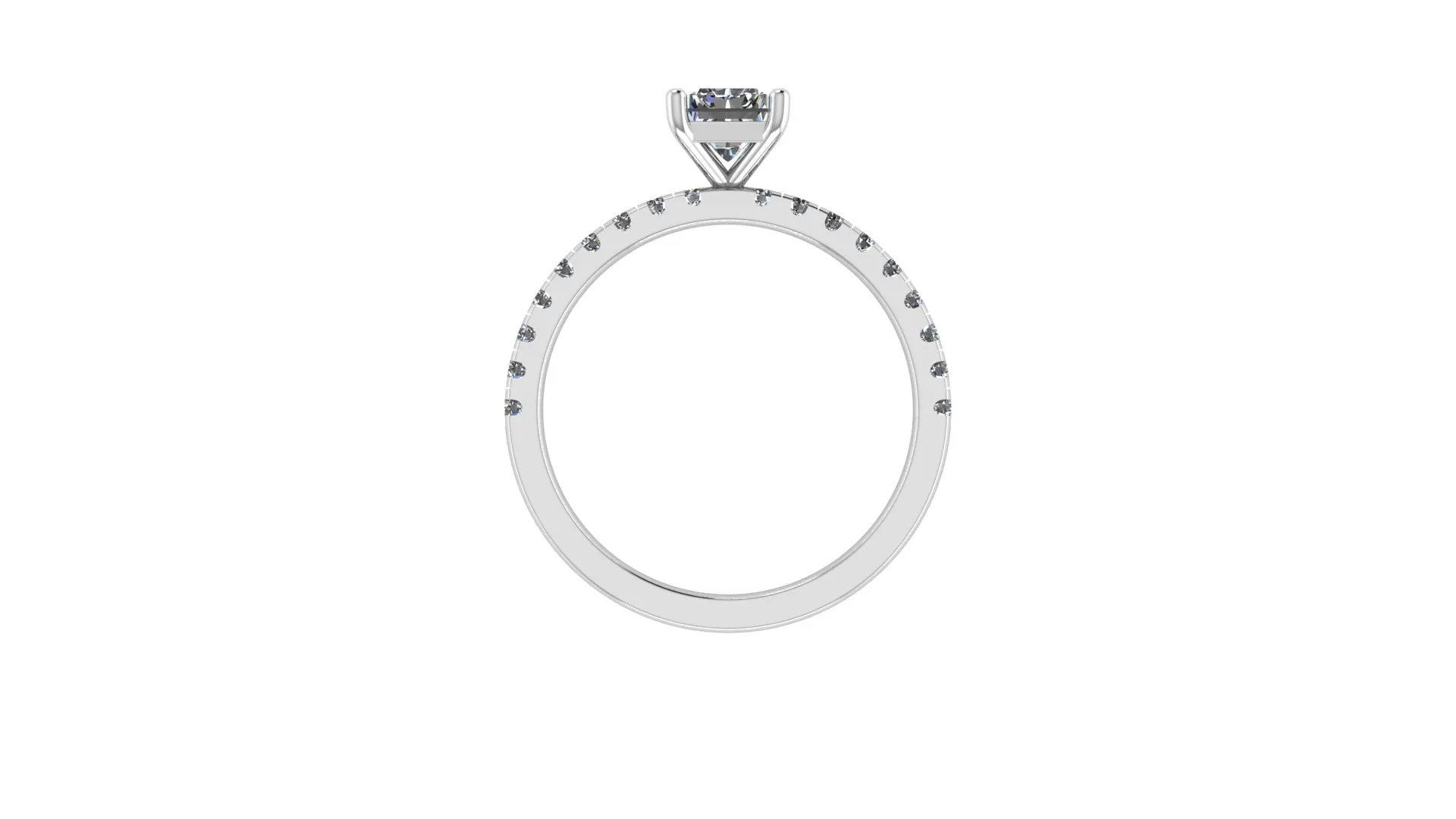 Radiant Cut Solitaire Engagement Ring