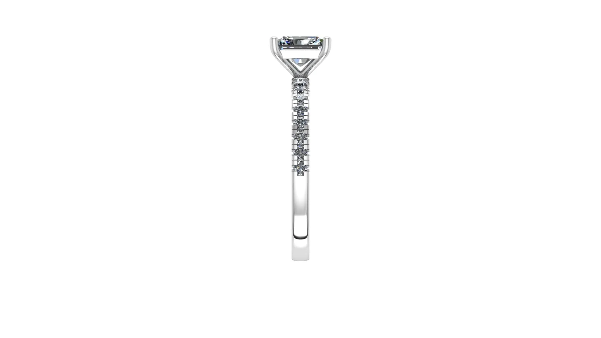 Radiant Cut Solitaire Engagement Ring