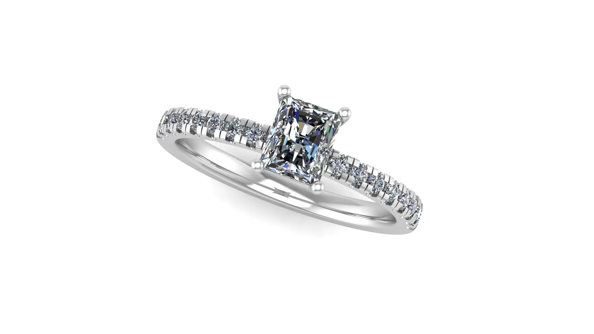 Radiant Cut Solitaire Engagement Ring
