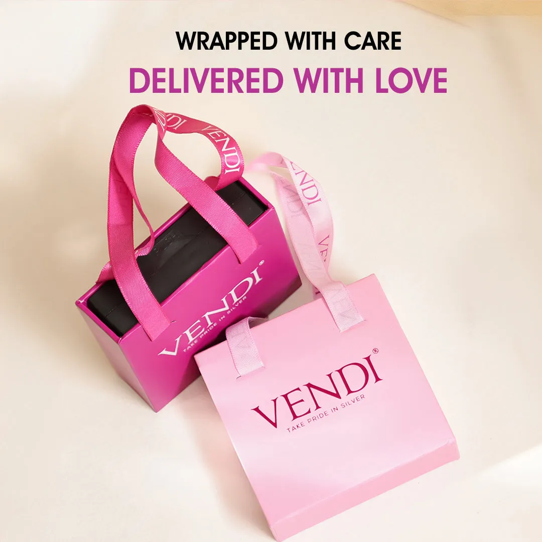 Radiant Heart Purple Stoned 925 Rose Gold Plated Rings