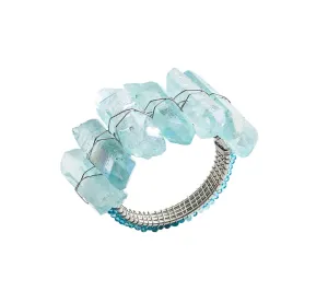 Radiant Napkin Rings in Seafoam