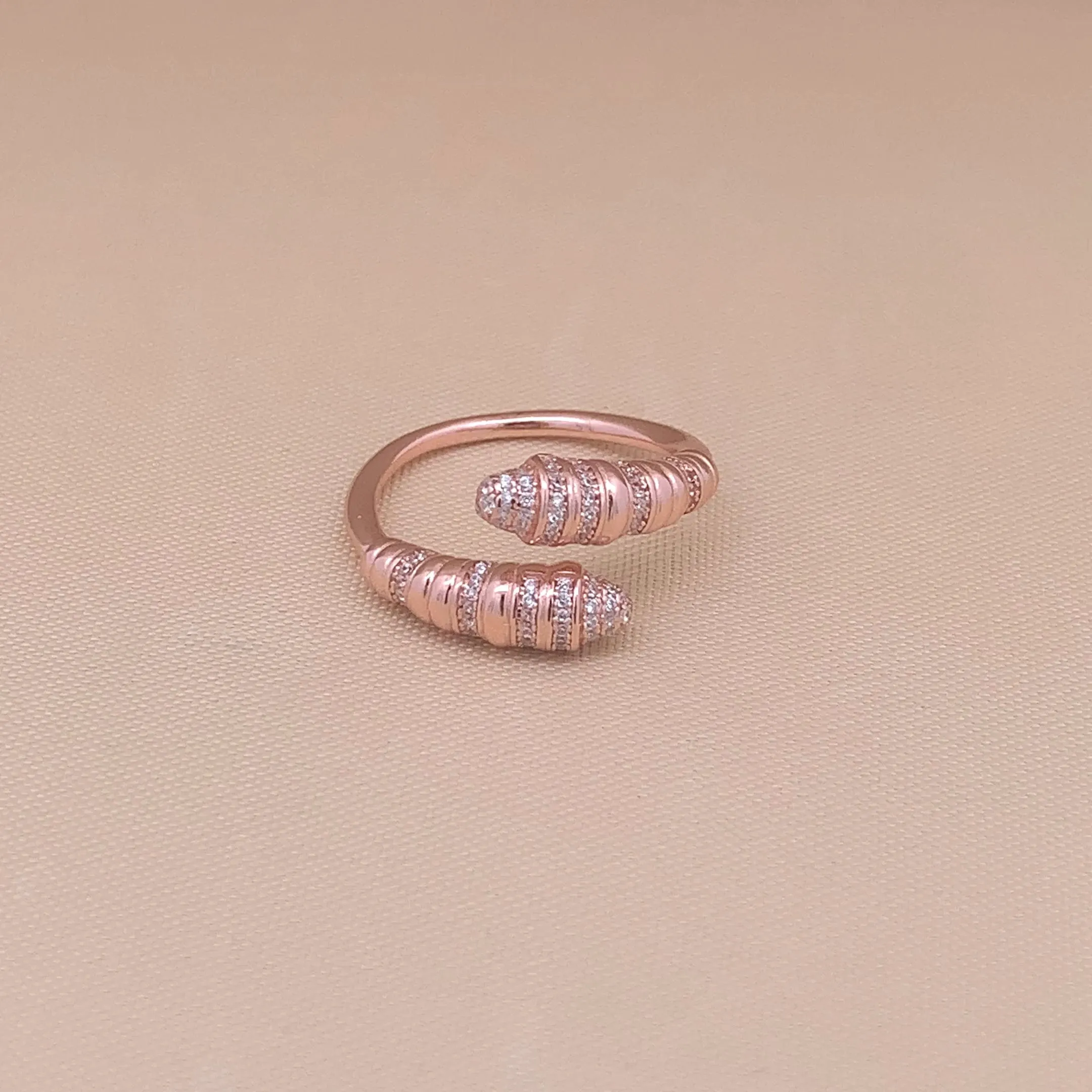Radiant Zircon Adjustable Ring (Pure Silver)
