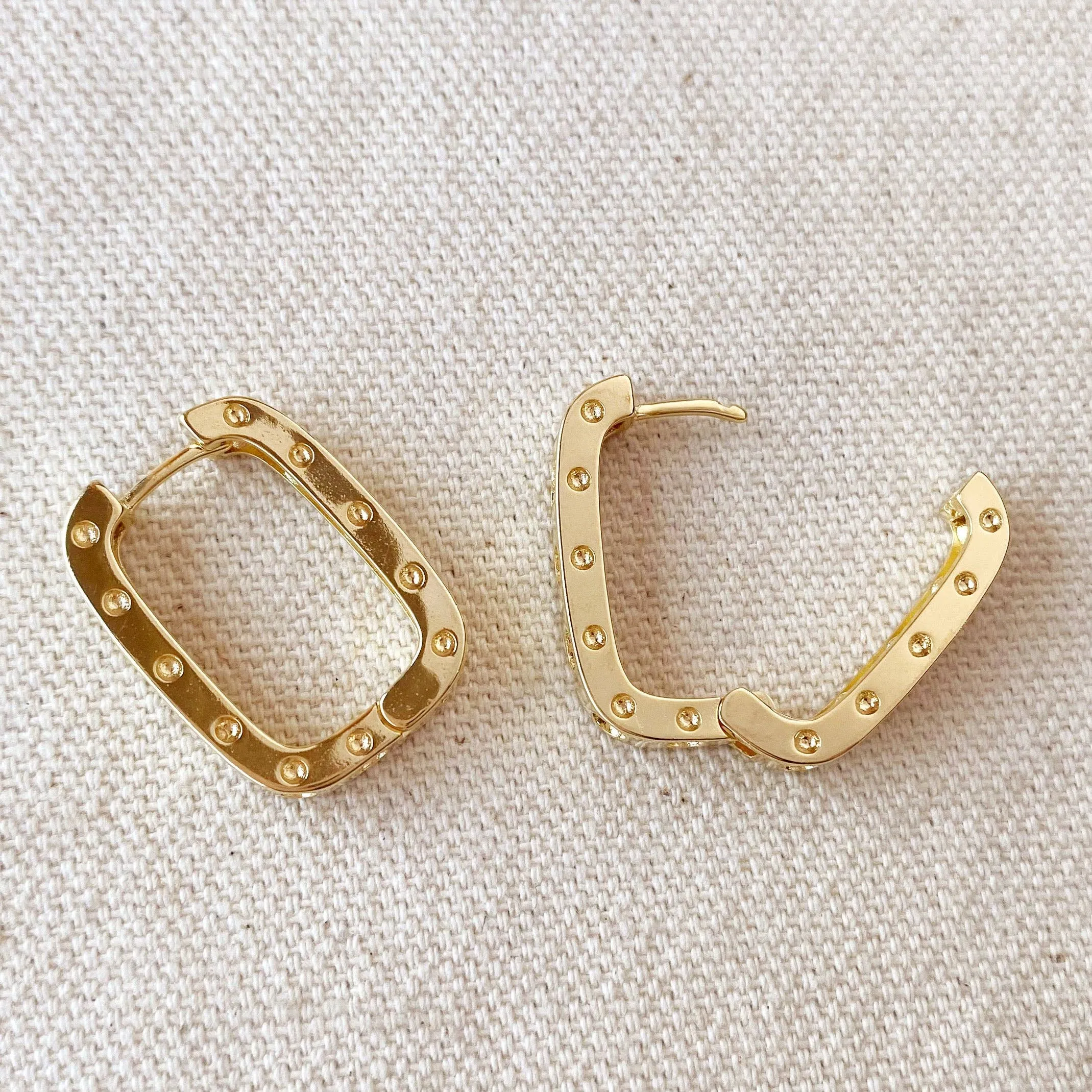Rectangle Hoop Earrings