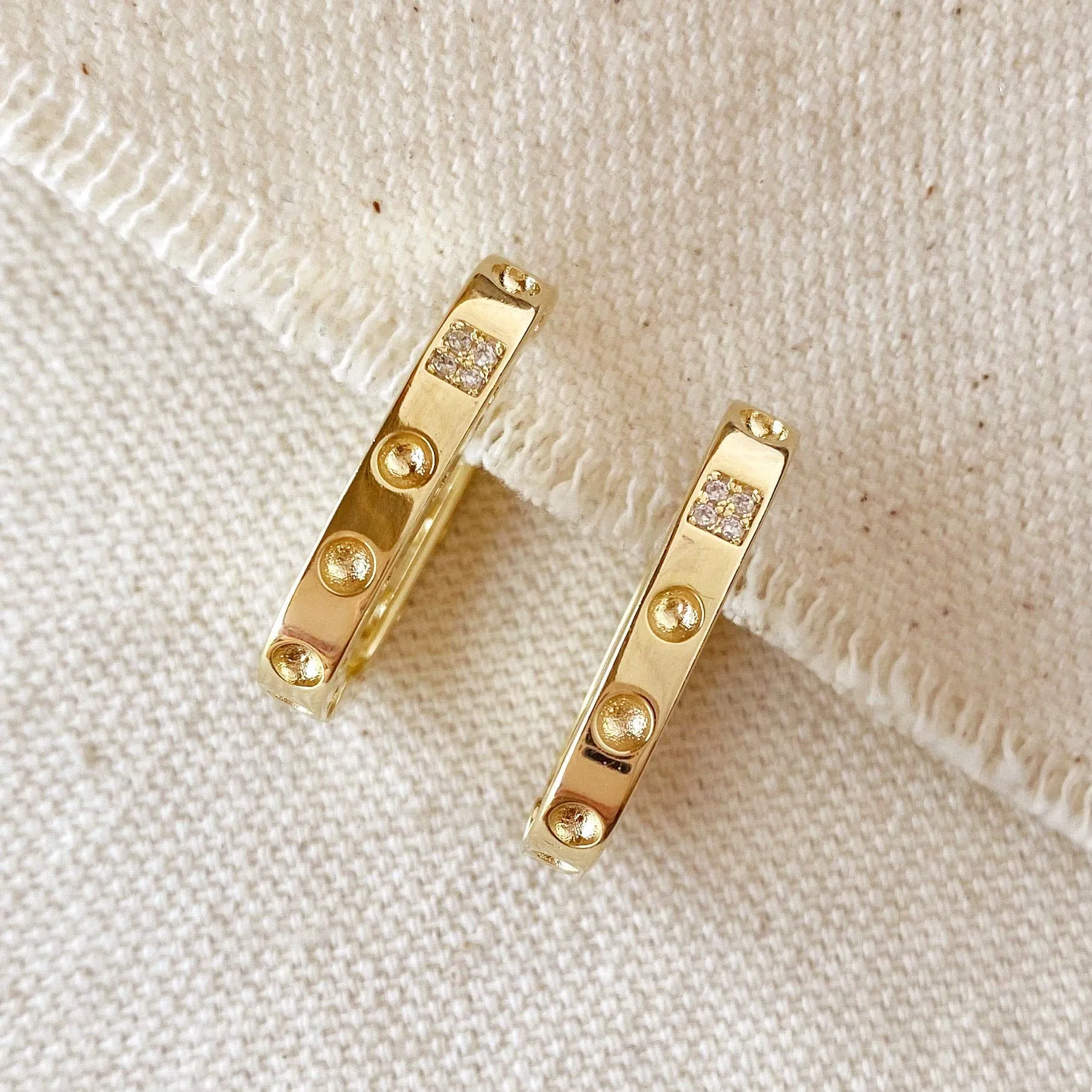 Rectangle Hoop Earrings