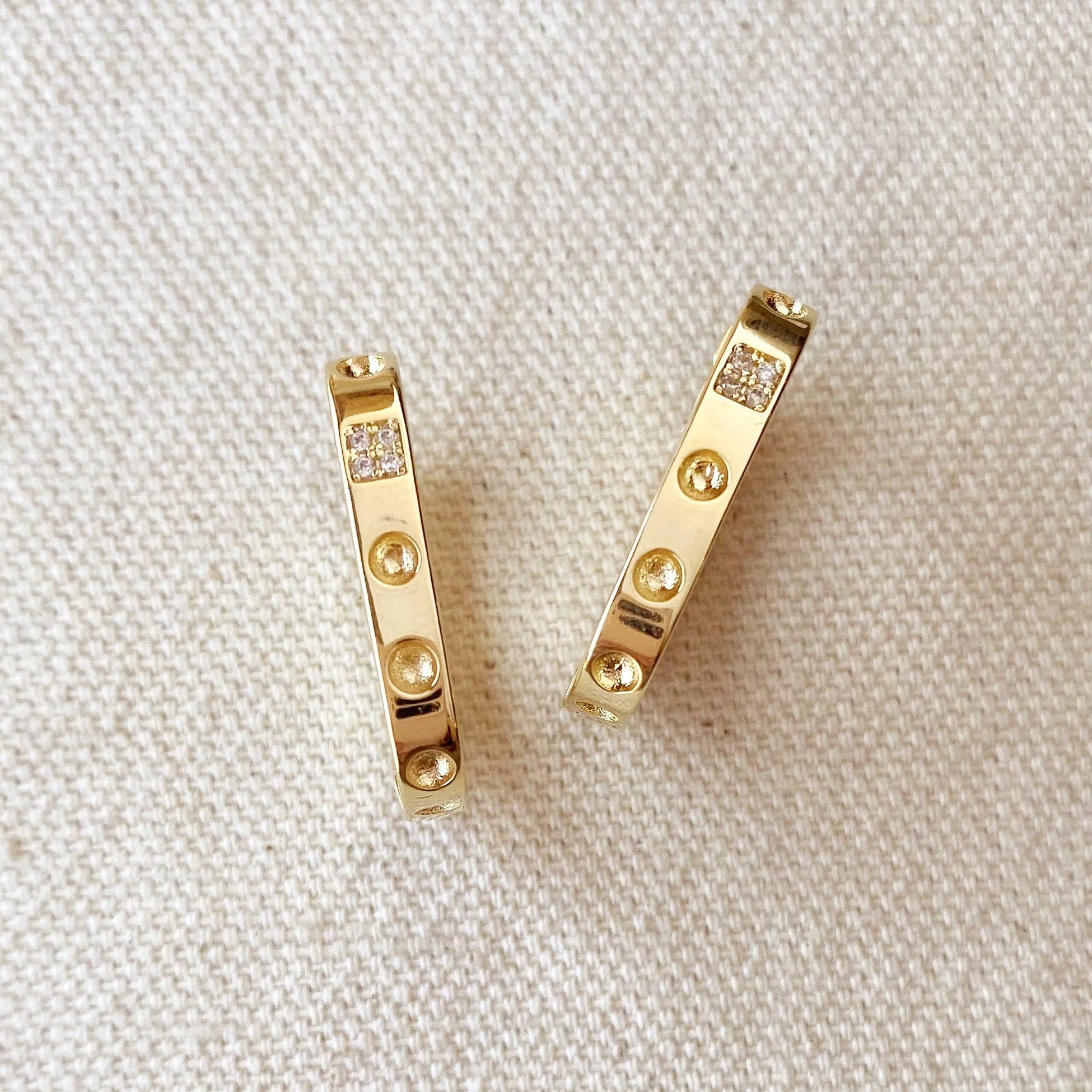 Rectangle Hoop Earrings