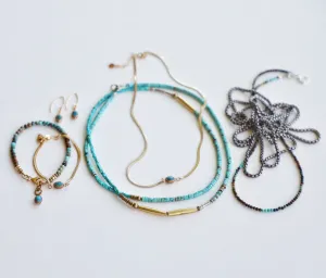 Refined Turquoise Necklace Set