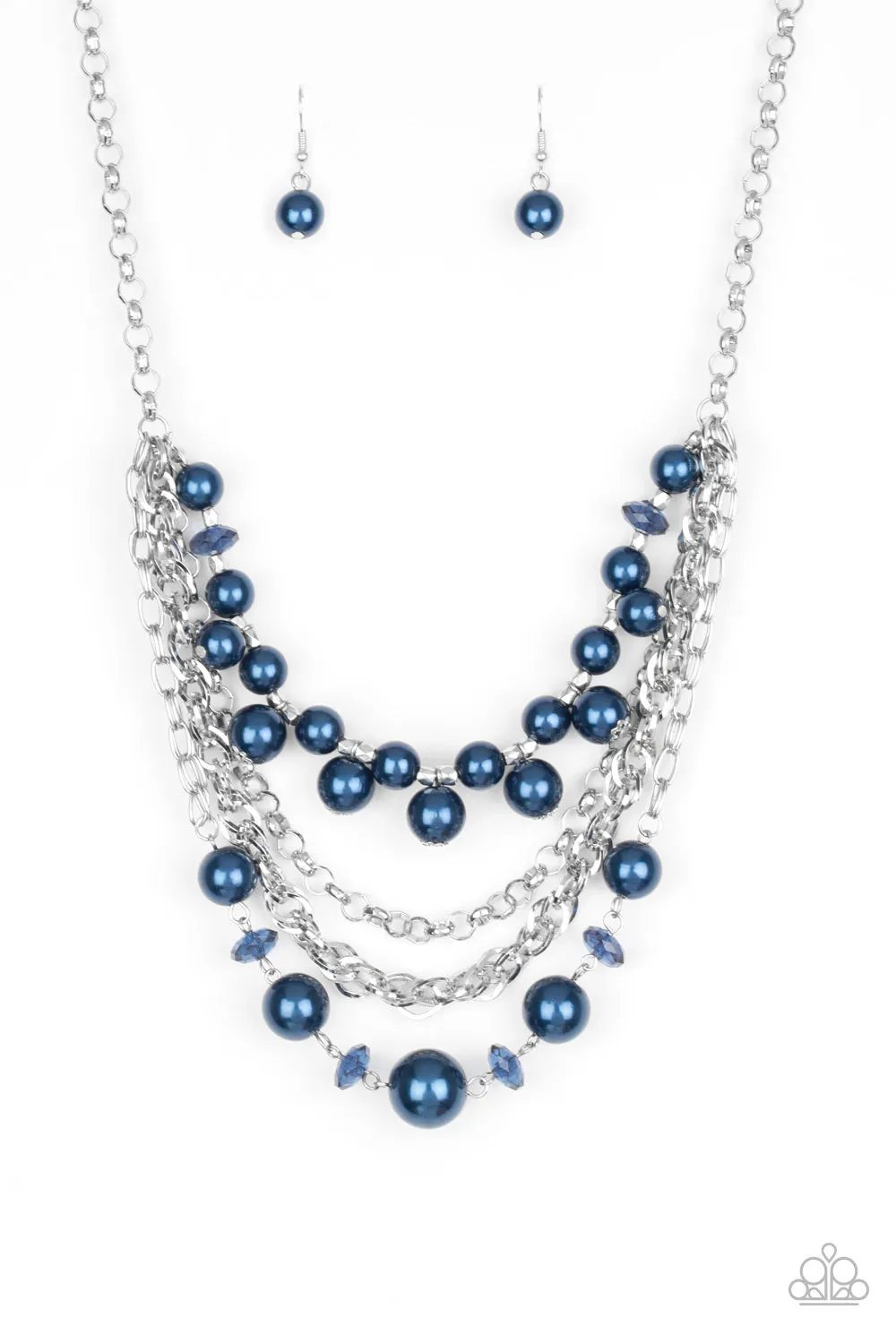 Rockin Rockette - Blue Necklace - Paparazzi
